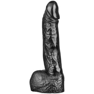 All Black Wilhelm Dildo 8.7 Inch - Black