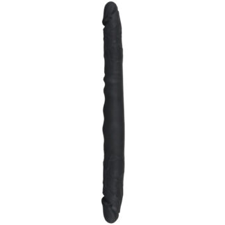 Bad Kitty Silicone Double Dildo 15.7 Inch - Black
