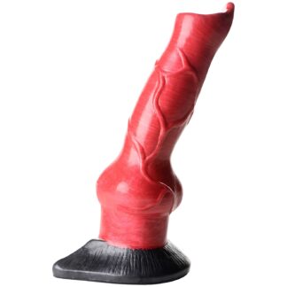 Creature Cocks Hell-Hound Canine Penis Silicone Dildo 8.1 Inch - Red