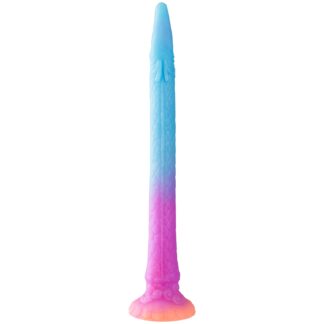 Creature Cocks Makara Glow-In-The-Dark Silicone Snake Dildo 18.1 Inch - Mixed colours