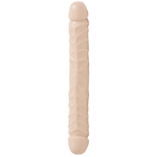 Doc Johnson Jr. Veined Double Dildo 11.8 Inch - Nude