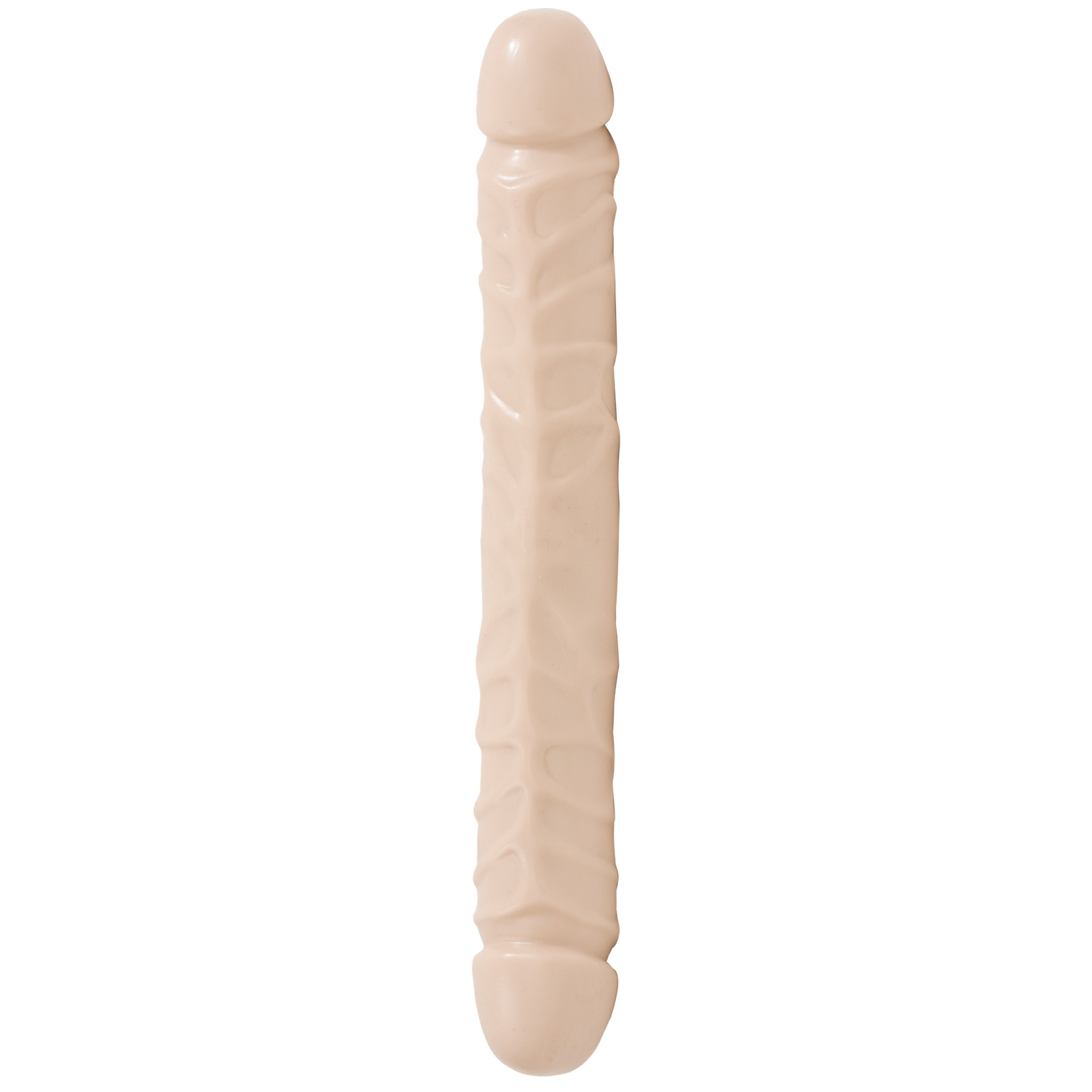 Doc Johnson Jr. Veined Double Dildo 11.8 Inch - Nude
