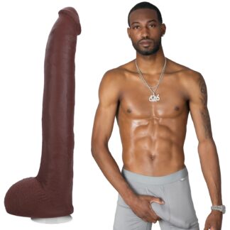 Doc Johnson Signature Cocks Hollywood Cash Dildo 11.5 Inch - Brown