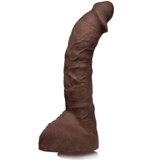 Doc Johnson Signature Cocks Prince Yahshua Dildo 10.2 Inch - Brown