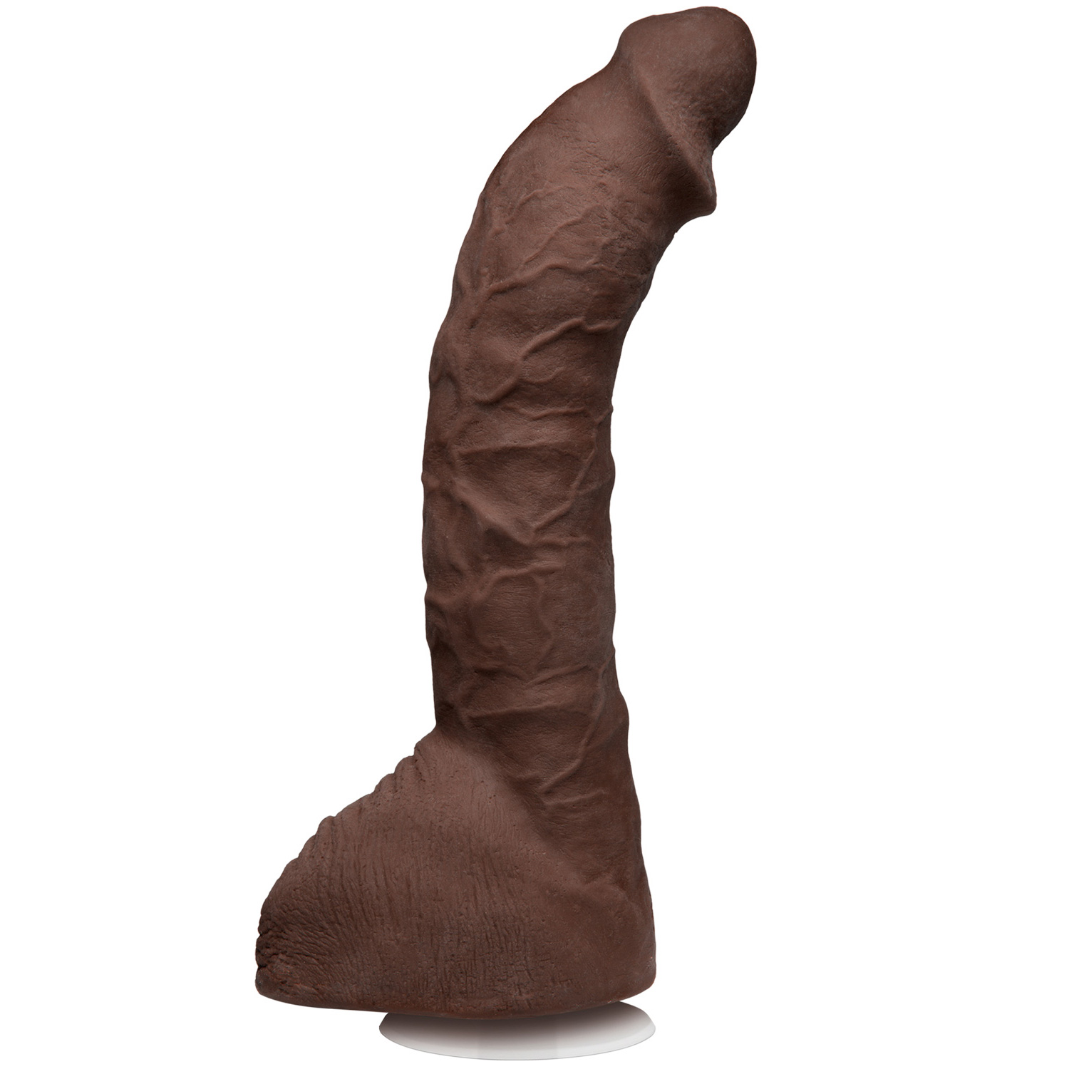 Doc Johnson Signature Cocks Prince Yahshua Dildo 10.2 Inch - Brown