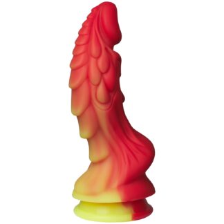 Fantasm Tales Red Dragon Silicone Dildo 8.6 Inch - Red
