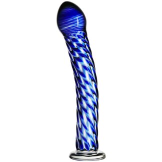 Icicles No 29 Blue Glass Dildo 7.5 Inch - Blue