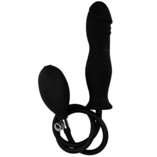 Loving Joy Inflatable Dildo 5.9 Inch - Black
