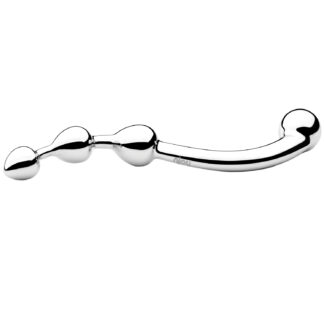 Njoy Fun Wand G-spot Steel Dildo 7.9 Inch - Silver