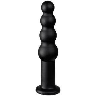 Obaie XL Beaded Anal Dildo 10.9 Inch - Black