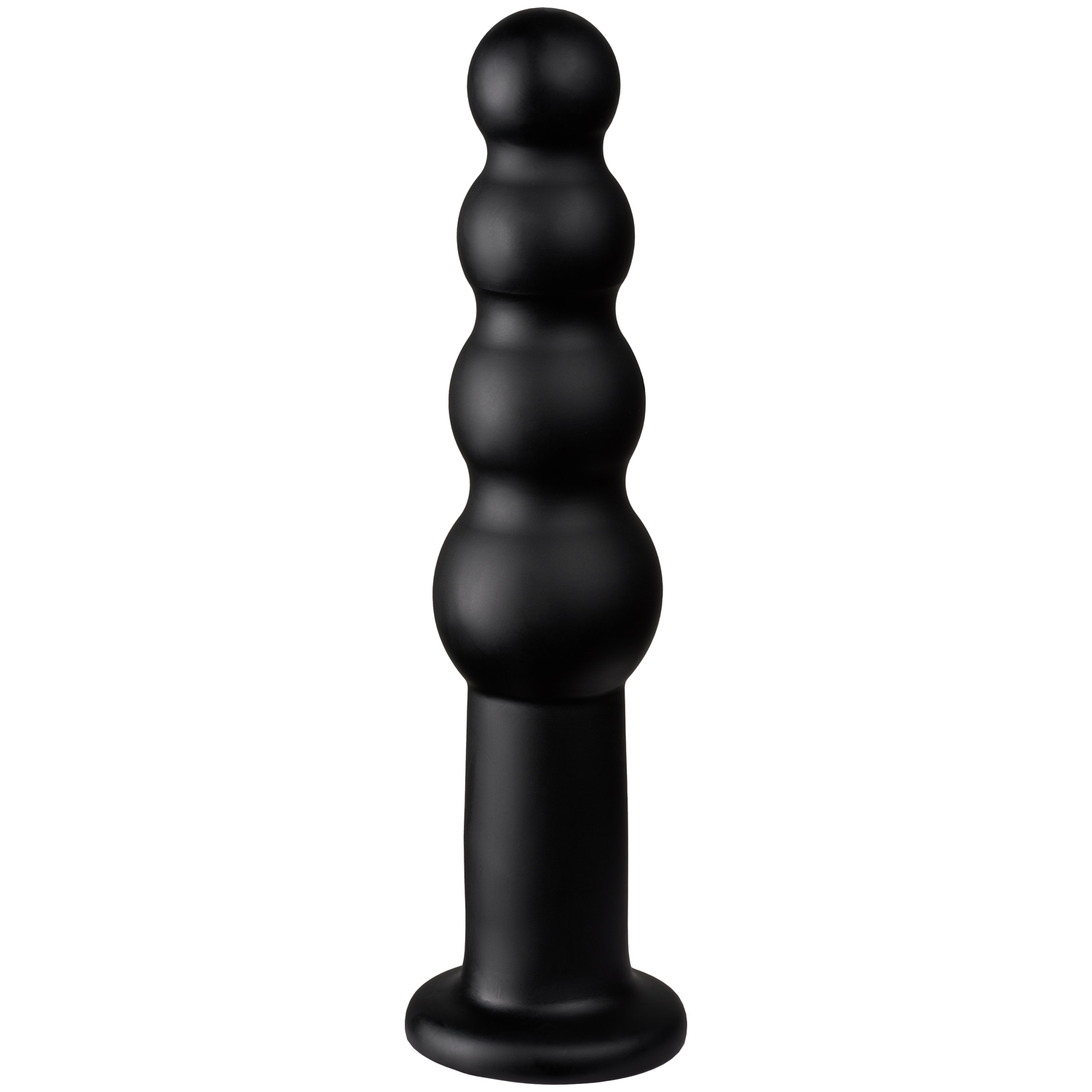 Obaie XL Beaded Anal Dildo 10.9 Inch - Black