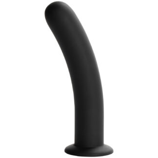 Sinful Slender Silicone Black Dildo Extra Large 7.9 Inch - Black