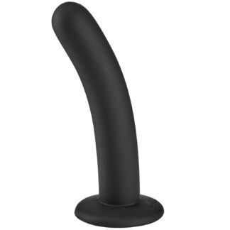Sinful Slender Silicone Dildo Medium 5.7 Inch - Black