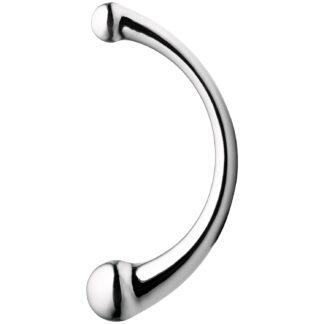 Sinful Steel G&P Dildo Stimulator 9.4 Inch - Silver