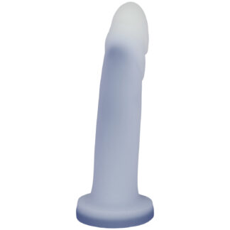 Tantus Flurry Dual Density G-Spot Dildo 8.1 Inch - Grey