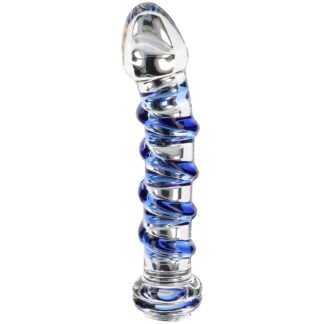 ToyJoy G-Spot Gemstone Glass Dildo 7 Inch - Clear