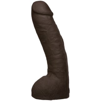 Vac-U-Lock UltraSkyn Realistic Hung XL Strap-on Dark Dildo 11.8 Inch - Black