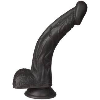 Willie City Classic Realistic Curved Dildo 7.9 Inch - Brown