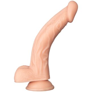 Willie City Classic Realistic Curved Dildo 7.9 Inch - Nude