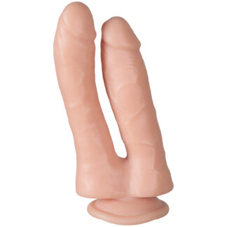 Willie City Realistic Double Dildo 7 Inch - Nude