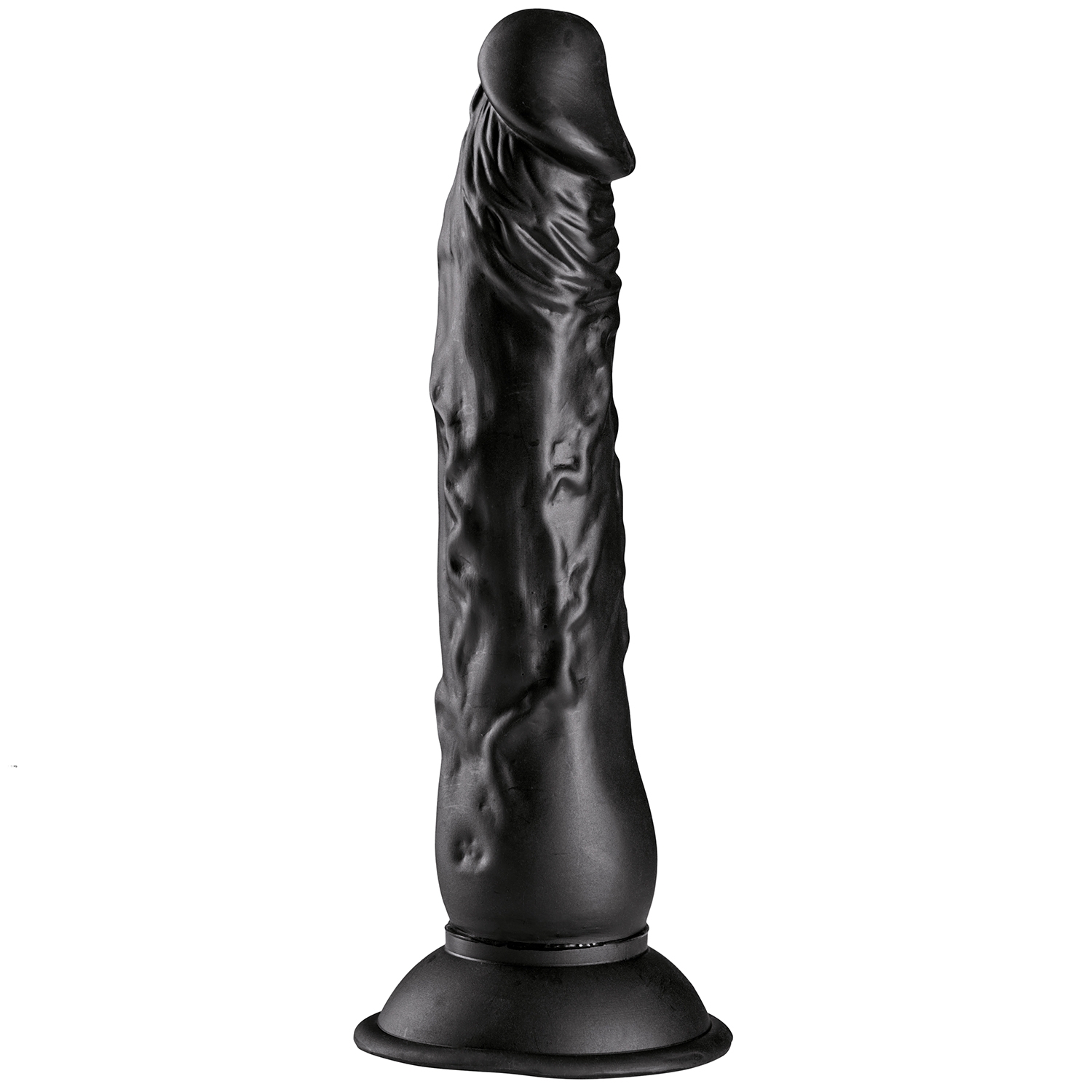 Willie City Realistic Suction Cup Dildo 9.1 Inch - Black