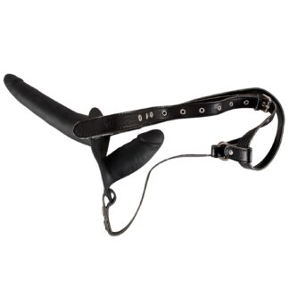 You2Toys Adjustable Double Strap-on 5.9 Inch - Black