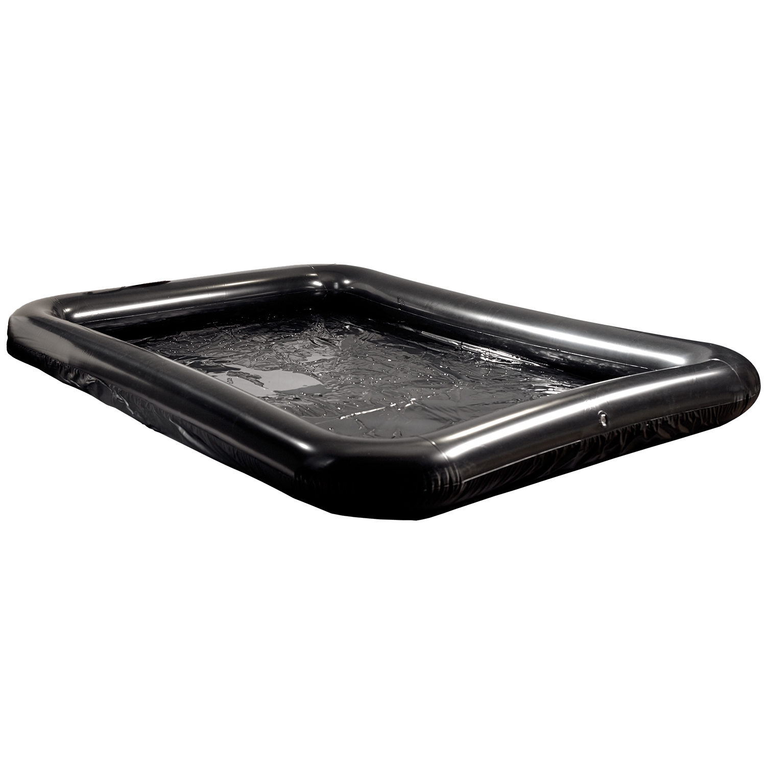 Fetish Collection Vinyl Sheet with Raised Sides - Black