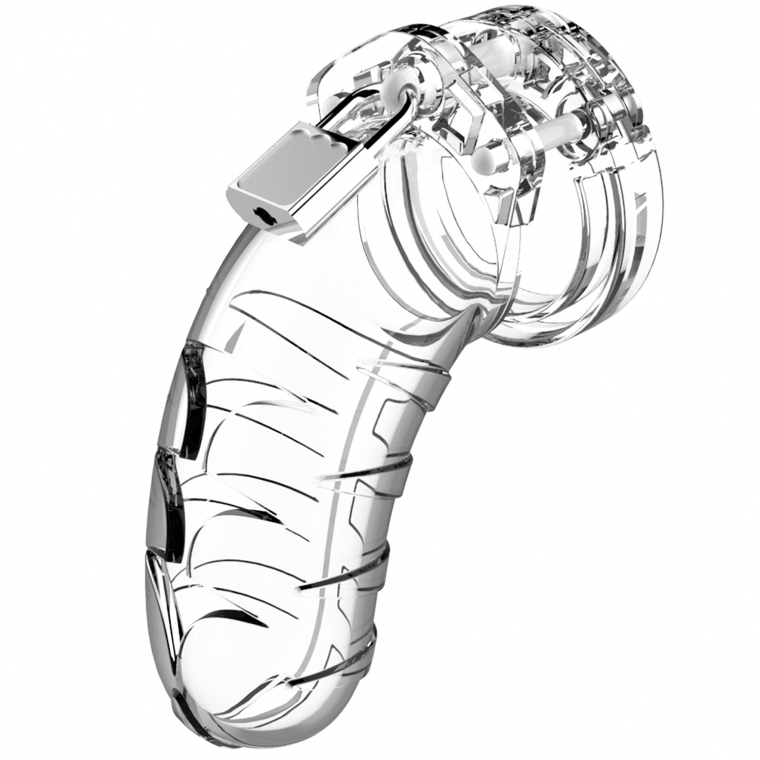 ManCage 04 Adjustable Chastity Cage - Clear