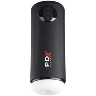 PDX Elite Moto Milker Vibrating Masturbator - Black