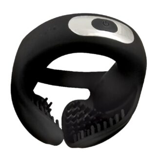 Cock Power Scrotum Hugger Cock Ring - Black