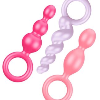 Satisfyer Silicone Plugs 3-Piece Set - Colored