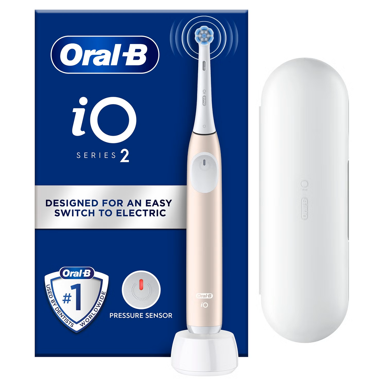 Oral-B iO2 Pink Electric Toothbrush + Travel Case