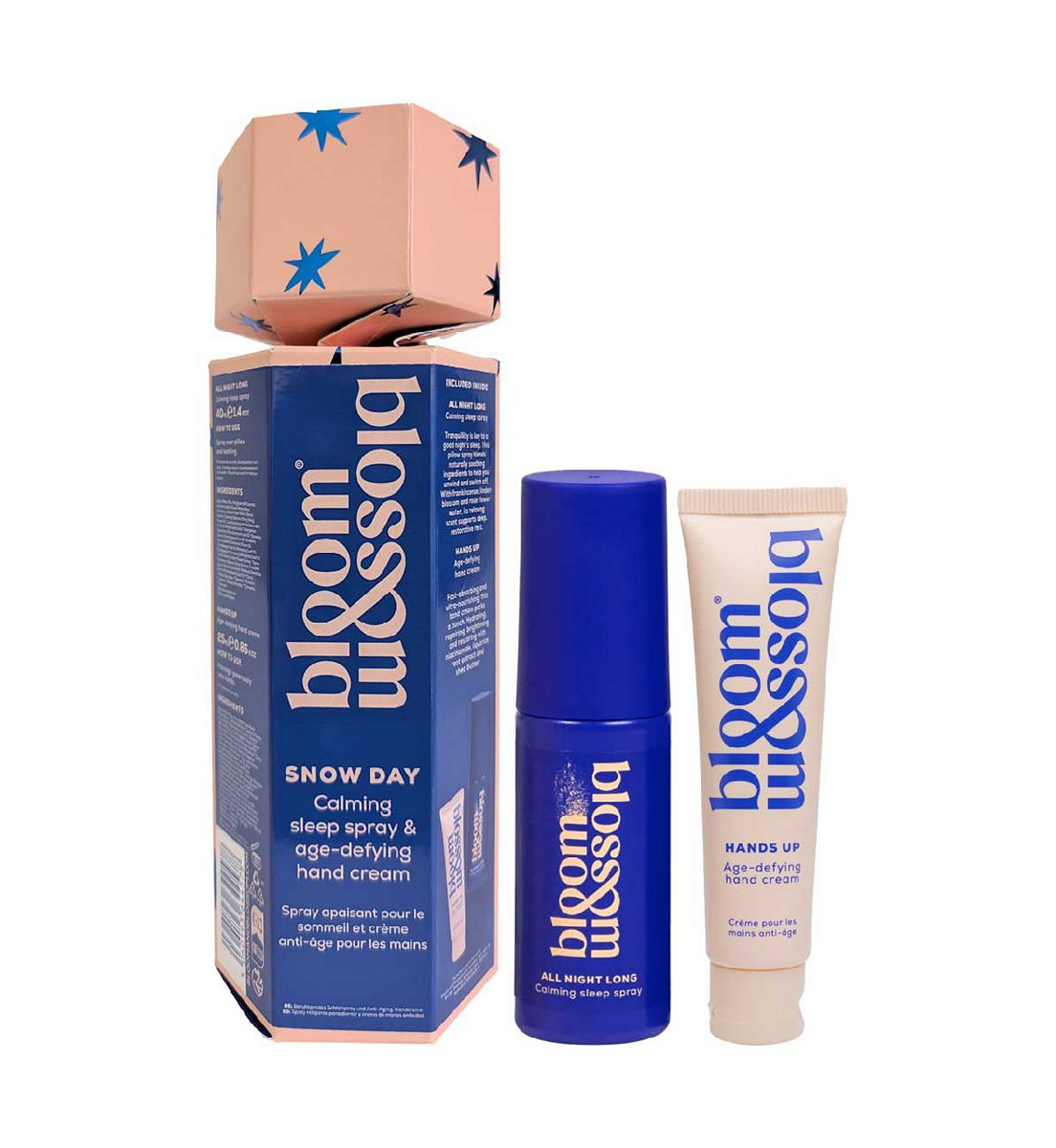 Bloom And Blossom Snow Day Calming Sleep Spray & Age-Defying Hand Cream Cracker
