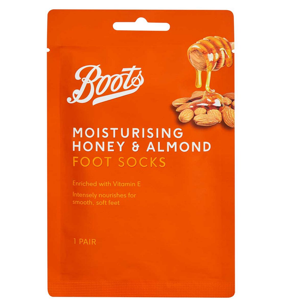 Boots Moisturising Foot Socks Honey & Almond 1 Pair