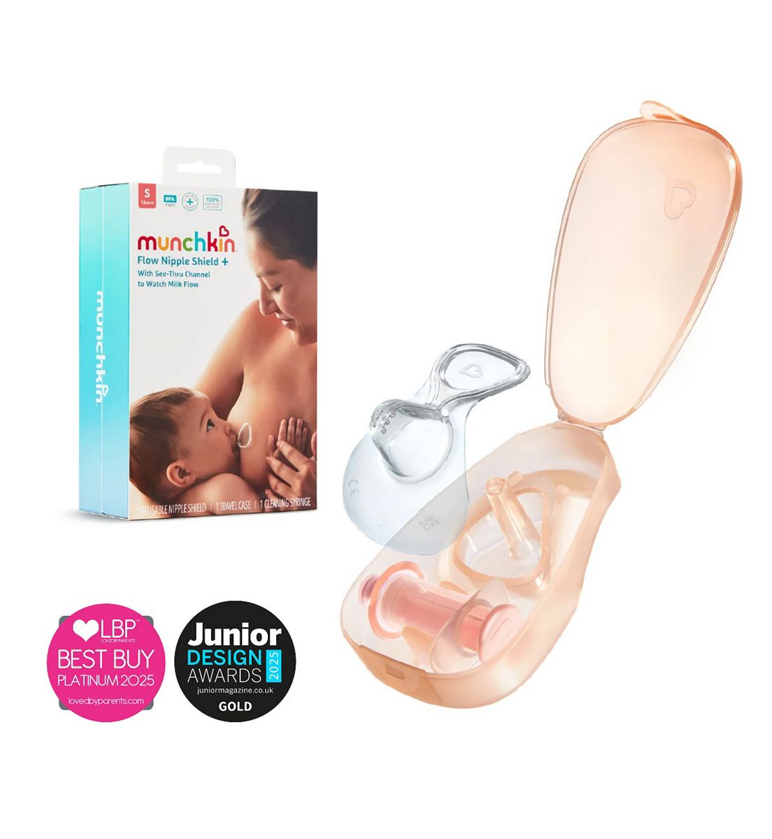 Munchkin Flow 16Mm Nipple Shield Plus