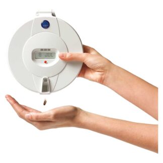Pivotell Advance Automatic Pill Dispenser With 24 Alarms Solid White Lid & Additional Medication Tray Set