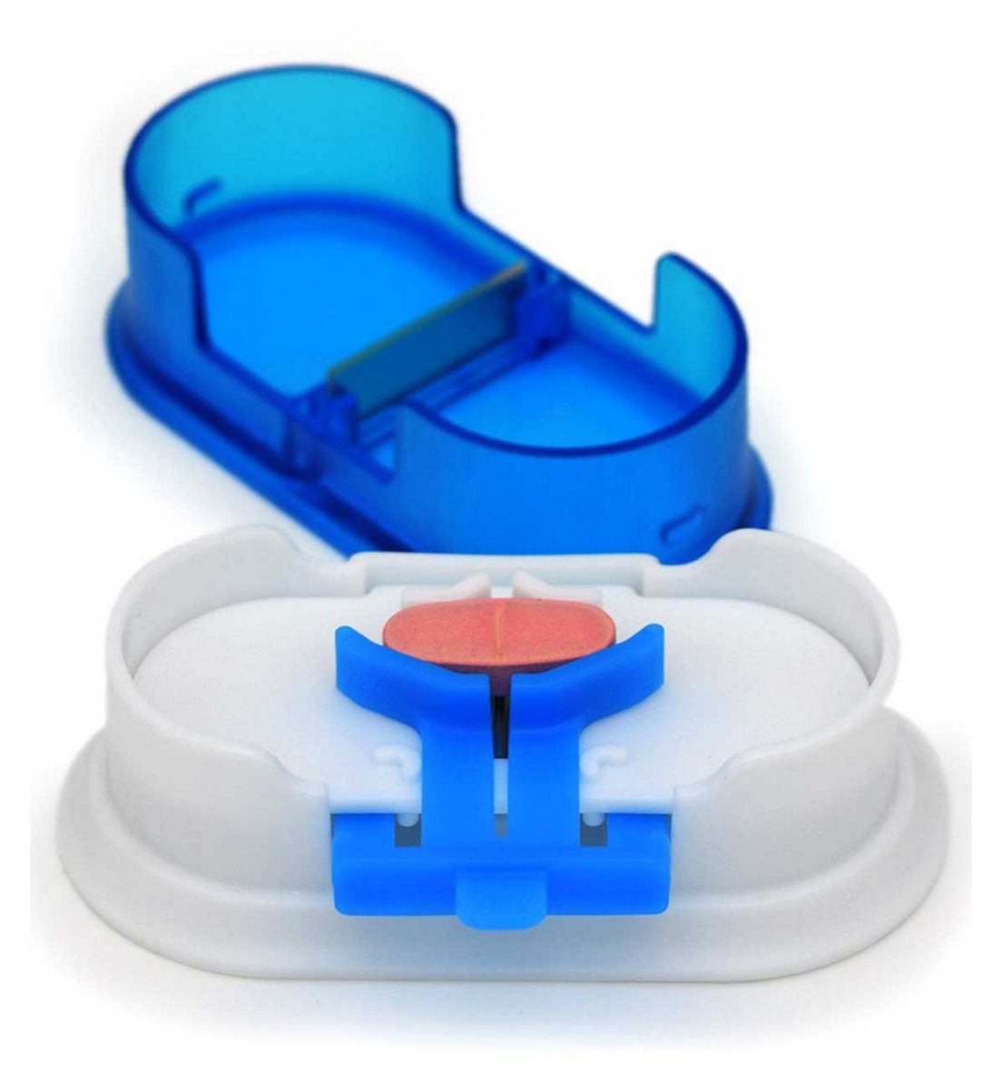 Pivotell Pill Splitter With Double Stainless Steel Blades & Centering Device
