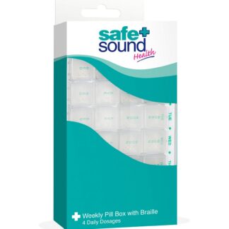 Safe & Sound Weekly Pill Box With Braille