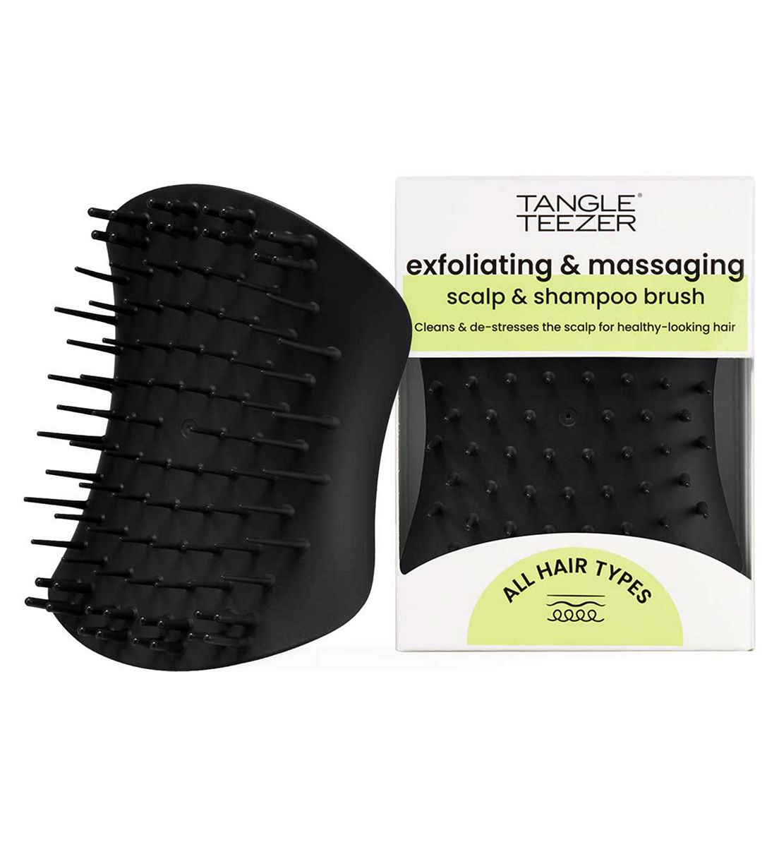 Tangle Teezer Scalp Exfoliator & Massager - Onyx Black