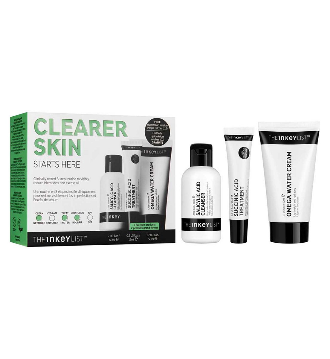The Inkey List Clearer Skin Starts Here Set