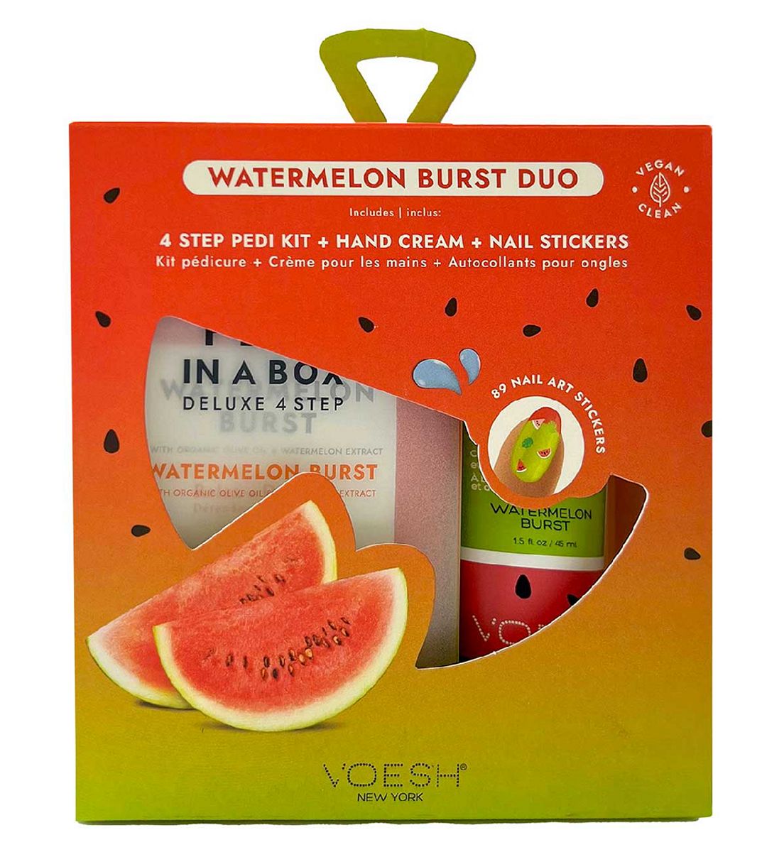 Voesh New York Watermelon Burst Duo With Nail Stickers