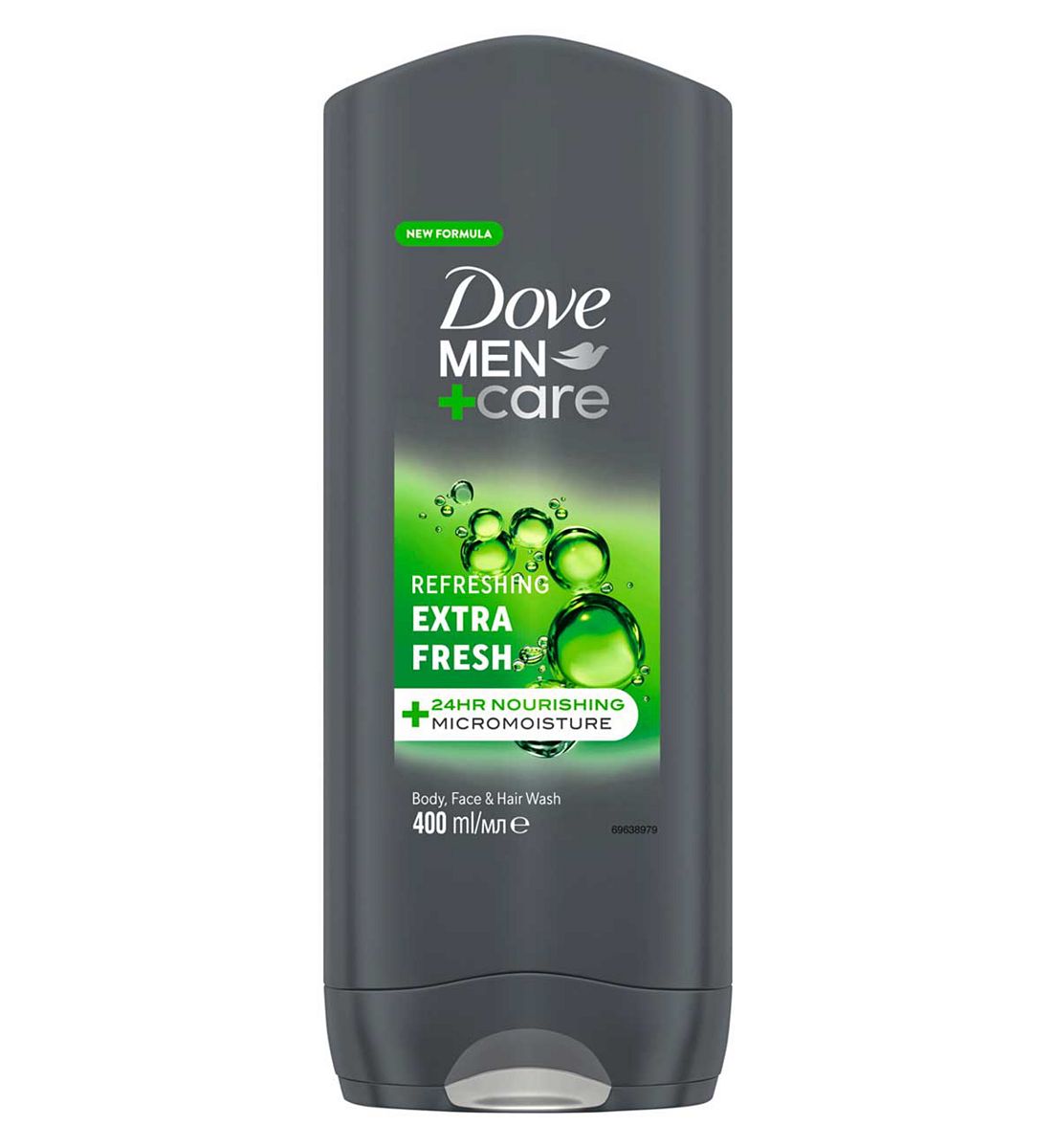 Dove Men+Care Refreshing 3-In-1 Hair, Body And Face Wash Extra Fresh 400ml