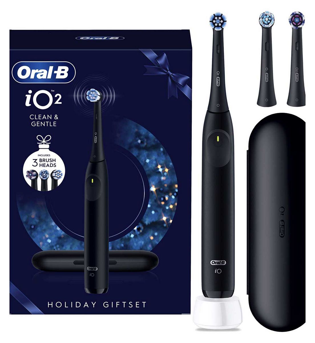 Oral B Oral-B Io2 Night Black Electric Toothbrush Holiday Giftset